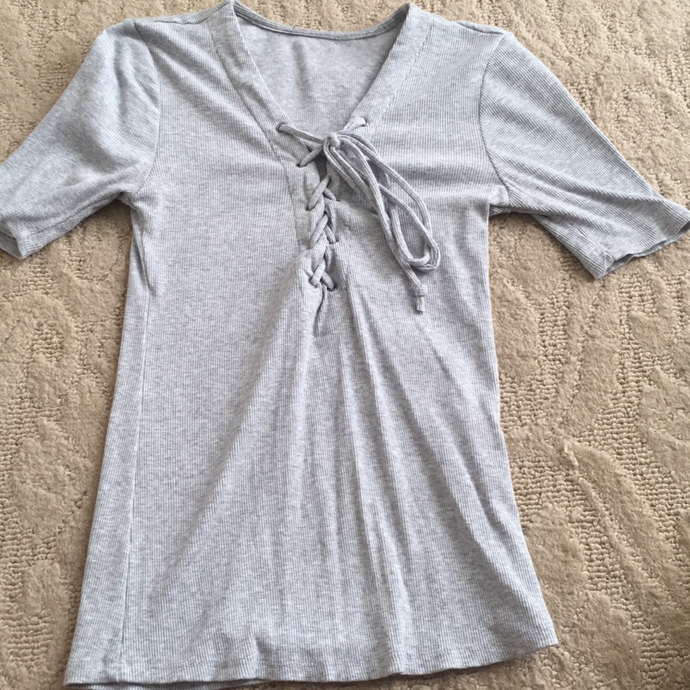 Gray shirt